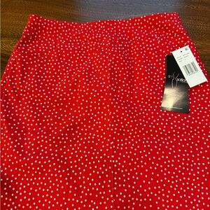 Red Polka Dot Women's Skort